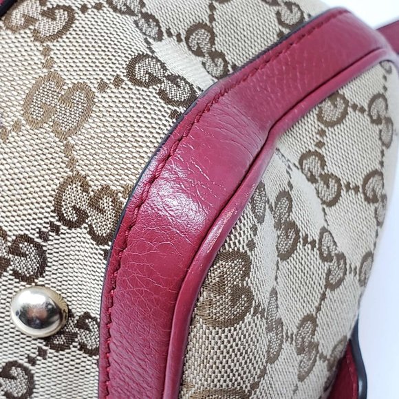 Gucci Canvas Vintage Small Boston Satchel Bag - Picture 8 of 16